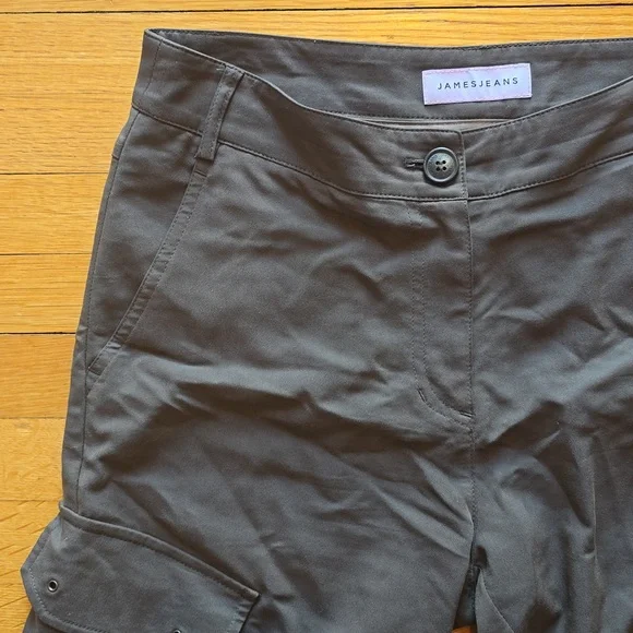 James Jeans, Boyfriend Cargo Military Green Pants, EUC, Women's 26 - Picture 4 of 15